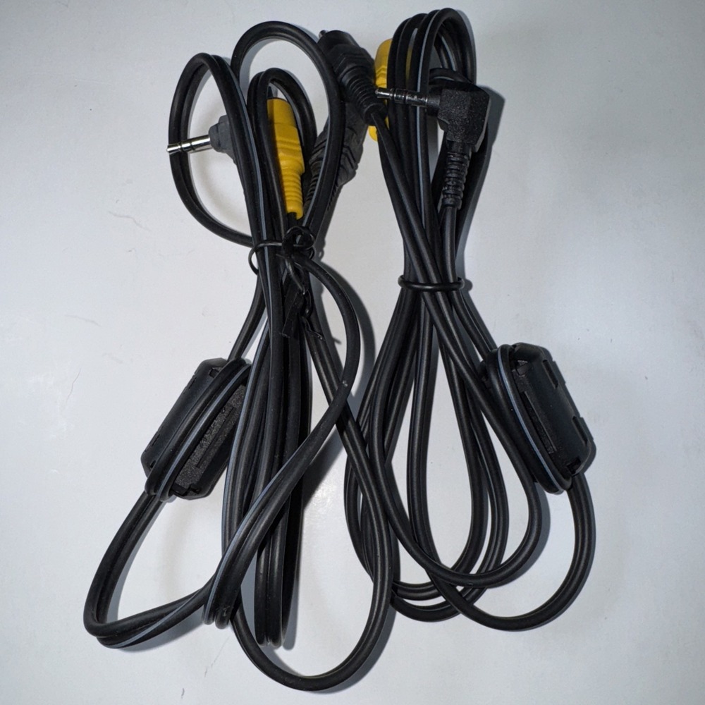 2 Genuine NIKON Coolpix OEM USB RCA AV Audio Video Data Transfer Cable X2